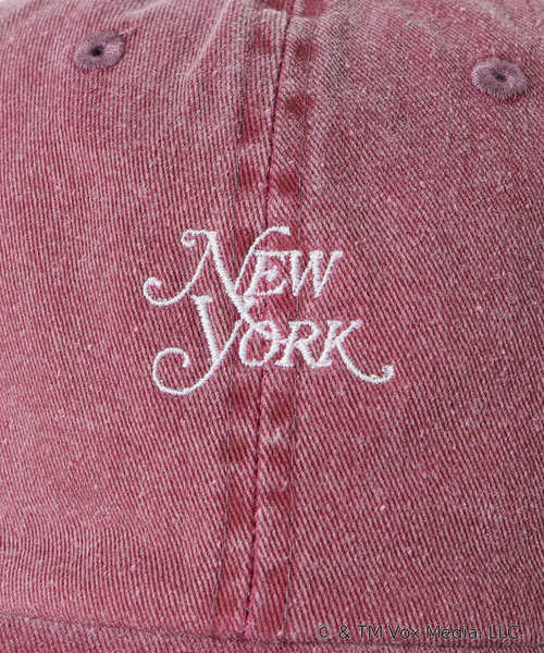 U by SPICK&SPAN（ユーバイスピックアンドスパン）の「New York Magazine  ロゴキャップ（キャップ・レディース・ボルドー/ベージュ・FREE）」の14枚目の写真