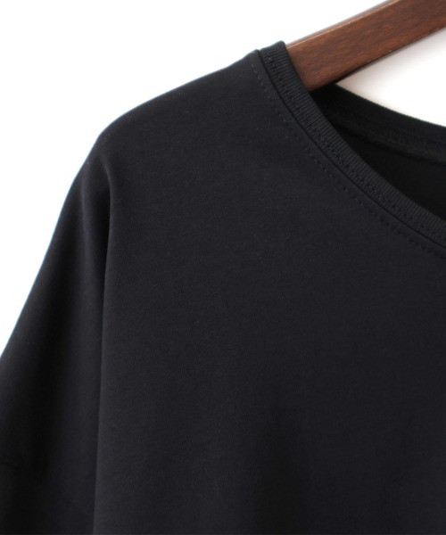 SpRay(スプレイ)の「裾レースヘム5分袖プルオーバートップス(Tシャツ/カットソー・レディース・ブラック/オフホワイト・FREE)」の10枚目の写真