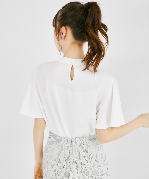 tocco closet(トッコ クローゼット)の「ゴールドバー付ボウタイブラウス(シャツ/ブラウス・レディース・オフホワイト/グレー・M)」の21枚目の写真
