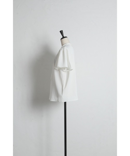 tocco closet(トッコ クローゼット)の「ゴールドバー付ボウタイブラウス(シャツ/ブラウス・レディース・オフホワイト/グレー・M)」の10枚目の写真