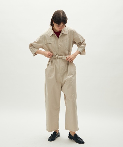 full/fill.(フルフィル)の「work design all in one / ワークデザインオールインワン(つなぎ/オールインワン・レディース・ダークグレー/アイボリー・FREE)」の2枚目の写真