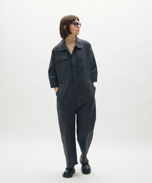 full/fill.(フルフィル)の「work design all in one / ワークデザインオールインワン(つなぎ/オールインワン・レディース・ダークグレー/アイボリー・FREE)」の21枚目の写真