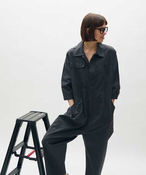 full/fill.(フルフィル)の「work design all in one / ワークデザインオールインワン(つなぎ/オールインワン・レディース・ダークグレー/アイボリー・FREE)」の20枚目の写真