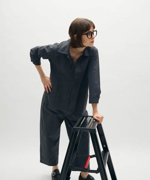 full/fill.(フルフィル)の「work design all in one / ワークデザインオールインワン(つなぎ/オールインワン・レディース・ダークグレー/アイボリー・FREE)」の19枚目の写真