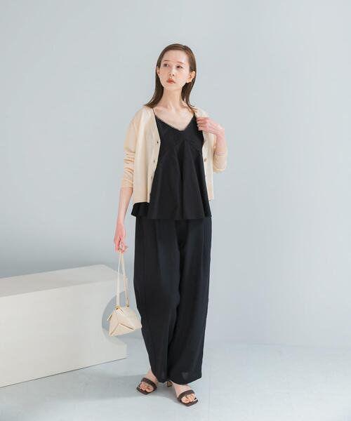 URBAN RESEARCH ROSSO WOMEN(アーバンリサーチ ロッソ)の「『UR TECH DRYLUXE』 イージードロストパンツ(その他パンツ・レディース・ネイビー/モカ・36/38)」の5枚目の写真
