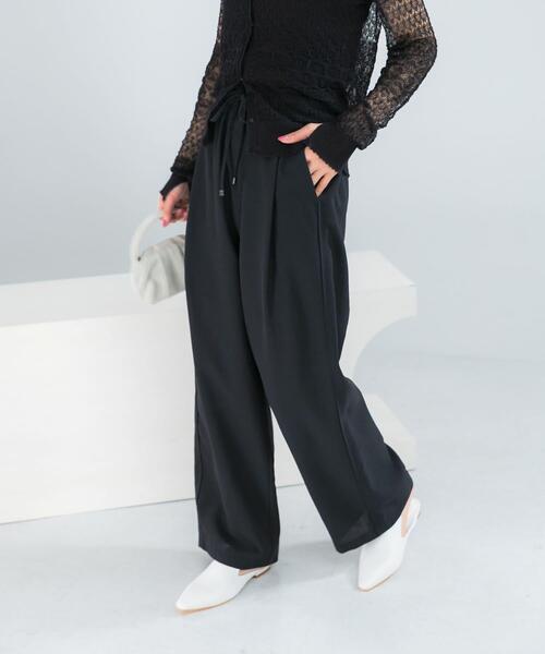URBAN RESEARCH ROSSO WOMEN(アーバンリサーチ ロッソ)の「『UR TECH DRYLUXE』 イージードロストパンツ(その他パンツ・レディース・ネイビー/モカ・36/38)」の8枚目の写真