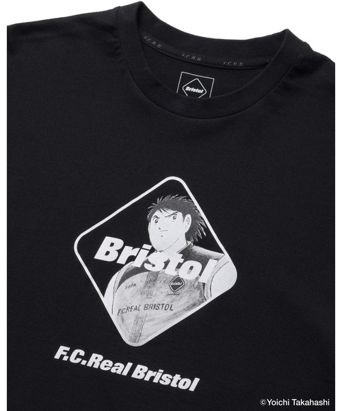 F.C.Real Bristol(エフシーレアルブリストル)の「KOJIRO HYUGA EMBLEM TEE(Tシャツ/カットソー・メンズ・ホワイト/ブラック・LARGE/X-LARGE/XX-LARGE/SMALL/MEDIUM)」の5枚目の写真