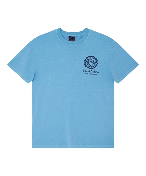 DEUS EX MACHINA(デウスエクスマキナ)の「TOKYO ADDRESS TEE(Tシャツ/カットソー・メンズ・レッド/ライトブルー・S/L/M)」の11枚目の写真