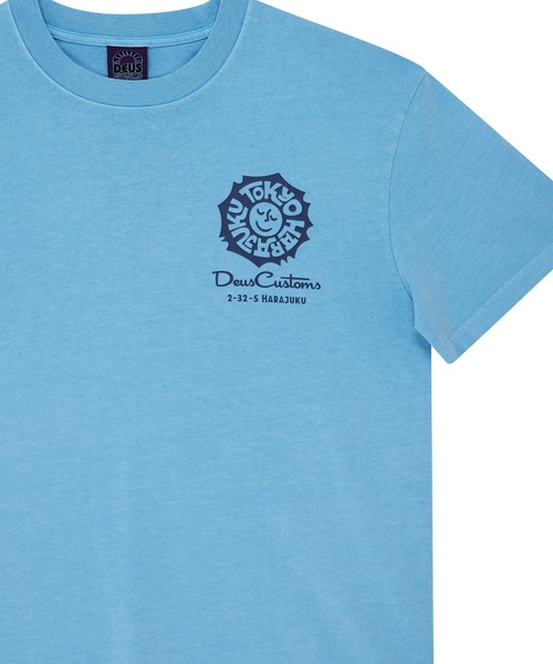 DEUS EX MACHINA(デウスエクスマキナ)の「TOKYO ADDRESS TEE(Tシャツ/カットソー・メンズ・レッド/ライトブルー・S/L/M)」の12枚目の写真