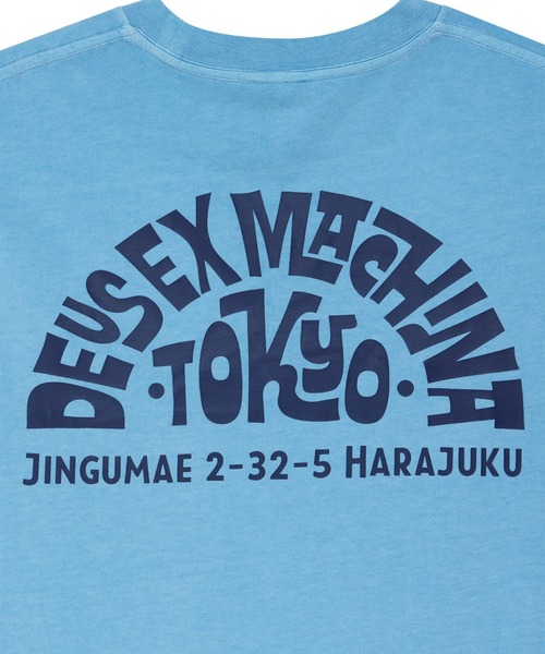 DEUS EX MACHINA(デウスエクスマキナ)の「TOKYO ADDRESS TEE(Tシャツ/カットソー・メンズ・レッド/ライトブルー・S/L/M)」の14枚目の写真