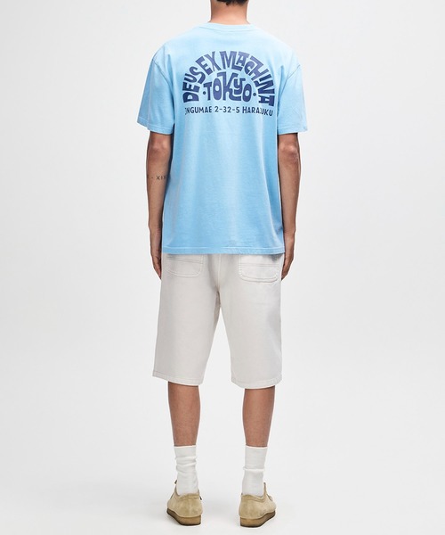 DEUS EX MACHINA(デウスエクスマキナ)の「TOKYO ADDRESS TEE(Tシャツ/カットソー・メンズ・レッド/ライトブルー・S/L/M)」の10枚目の写真
