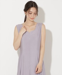 WILLSELECTION（ウィルセレクション）の「バックリボンノースリーブAラインワンピース（ワンピース）」