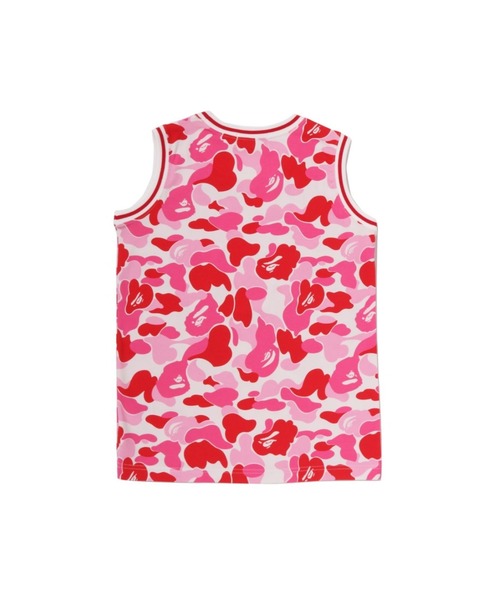 A BATHING APE（アベイシングエイプ）の「ABC CAMO COLLEGE TANK TOP（タンクトップ・キッズ・ピンク/ブルー・160/150）」の4枚目の写真