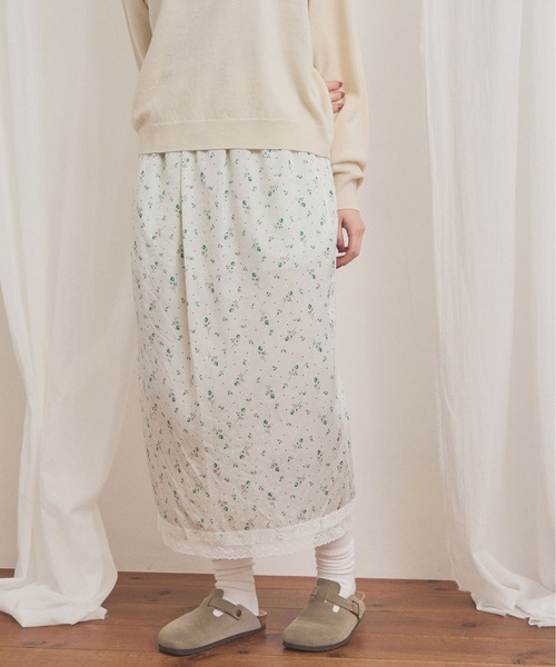 fig London(フィグロンドン)の「Maureen skirt(スカート・レディース・グリーン/ベージュ・FREE)」の11枚目の写真