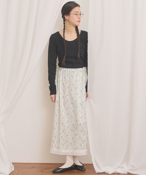 fig London(フィグロンドン)の「Maureen skirt(スカート・レディース・グリーン/ベージュ・FREE)」の12枚目の写真
