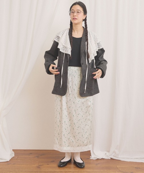 fig London(フィグロンドン)の「Maureen skirt(スカート・レディース・グリーン/ベージュ・FREE)」の15枚目の写真