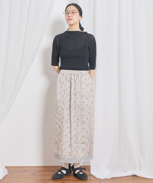 fig London(フィグロンドン)の「Maureen skirt(スカート・レディース・グリーン/ベージュ・FREE)」の17枚目の写真