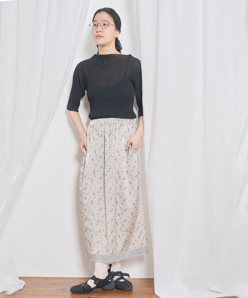 fig London(フィグロンドン)の「Maureen skirt(スカート・レディース・グリーン/ベージュ・FREE)」の16枚目の写真