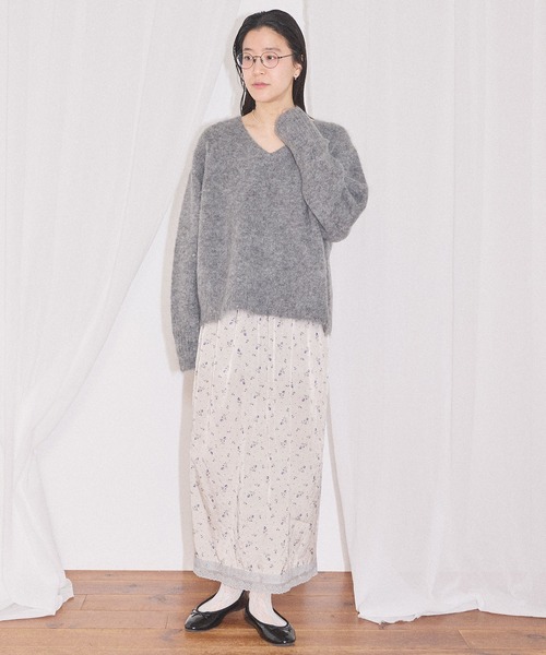 fig London(フィグロンドン)の「Maureen skirt(スカート・レディース・グリーン/ベージュ・FREE)」の10枚目の写真