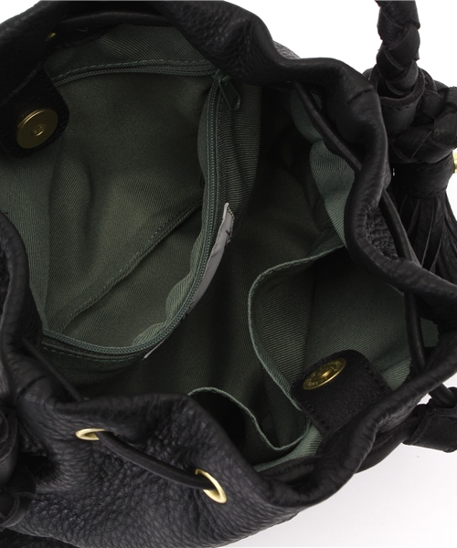 Beau're（ヴュレ）の「【Beau're】巾着フリンジショルダー/B-12313（ショルダーバッグ・レディース・ブラック/グレー・FREE）」の10枚目の写真