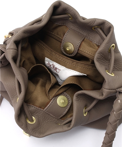 Beau're（ヴュレ）の「【Beau're】巾着フリンジショルダー/B-12313（ショルダーバッグ・レディース・ブラック/グレー・FREE）」の12枚目の写真