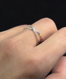 流星モチーフ オープンリング ペアリング ユニセックス
