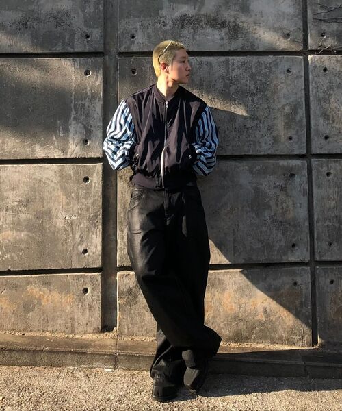 NOUN（ノウン）の「wide coated denim pants (black)（デニムパンツ・メンズ・その他・0/1/2）」の17枚目の写真
