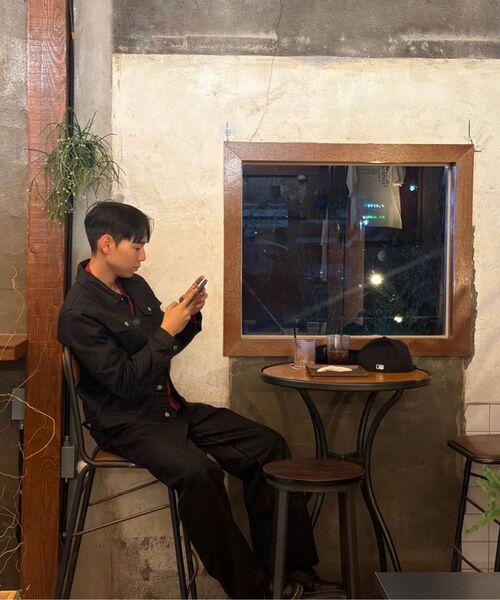 NOUN（ノウン）の「wide coated denim pants (black)（デニムパンツ・メンズ・その他・0/1/2）」の18枚目の写真