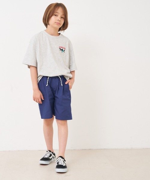 coca(coca)(コカ)の「キッズ コットンリップストップコードショートパンツ(その他パンツ・キッズ・ブルー/ブラック・120/130/140/150)」の8枚目の写真