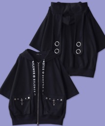 セール】Bone Print Hoodie with Devil's Horn/ボーンプリント デビル