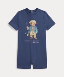 Polo ベア コットン ジャージー ショートオール