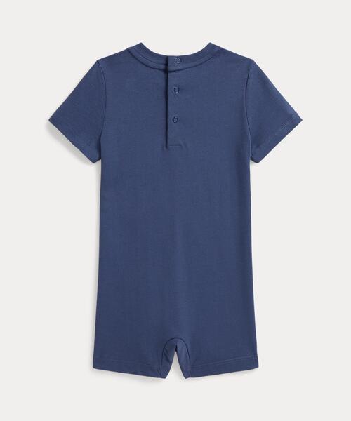 POLO RALPH LAUREN CHILDRENSWEAR(ポロ ラルフ ローレン チルドレンズウェア)の「Polo ベア コットン ジャージー ショートオール(ロンパース・キッズ・ネイビー系1・12M/9M)」の2枚目の写真
