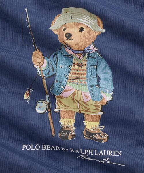 POLO RALPH LAUREN CHILDRENSWEAR(ポロ ラルフ ローレン チルドレンズウェア)の「Polo ベア コットン ジャージー ショートオール(ロンパース・キッズ・ネイビー系1・12M/9M)」の3枚目の写真