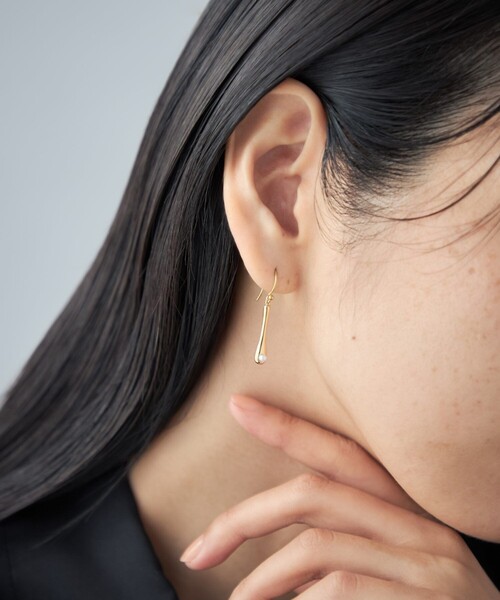 Jouete（ジュエッテ）の「ピアス パール ドロップ（ピアス（両耳用）・レディース・イエローゴールド/プラチナム・FREE）」の5枚目の写真
