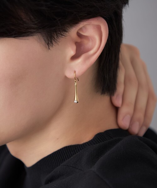 Jouete（ジュエッテ）の「ピアス パール ドロップ（ピアス（両耳用）・レディース・イエローゴールド/プラチナム・FREE）」の7枚目の写真