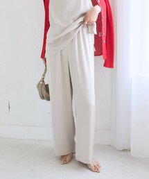RIVE DROITE | 【セットアップ着用可能/接触冷感/吸水速乾/紫外線防止/防シワ性】サテンドロストパンツ(その他パンツ)