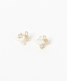 アシメリボンノンホールピアス / 676376