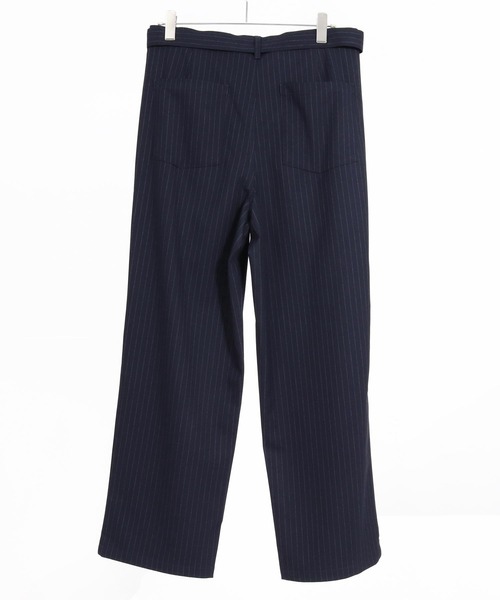 CAMBIO(カンビオ)の「mp15147- Drape Stripe Belted Wide Pants ワイドパンツ(MIU-262-009)(その他パンツ・メンズ・ブラック/ネイビー・L/M/S)」の20枚目の写真