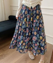 FINEnough（ファインナフ）の「花柄ロングスカート（スカート）」