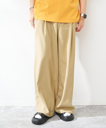 ワイドレッグライトスラックス