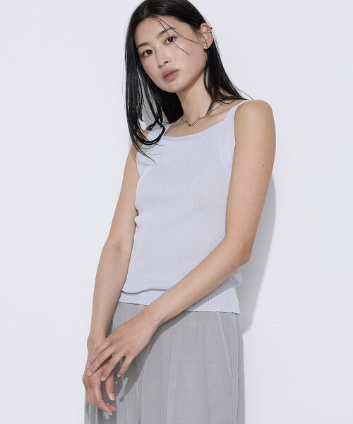 COMME CA(コムサ)の「接触冷感 アンサンブルニット(アンサンブル・レディース・オフホワイト/ライラック・9号/11号)」の21枚目の写真