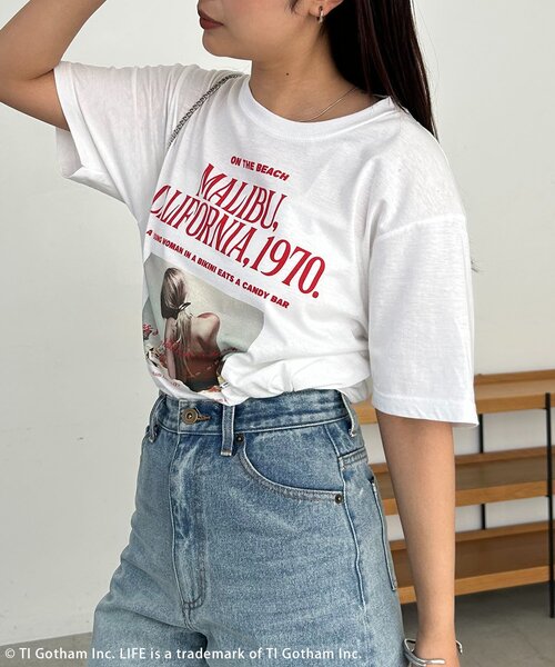 CAPRICIEUX LE'MAGE(カプリシューレマージュ)の「〈GOOD ROCK SPEED〉MALIBU PHOTO Tシャツ(Tシャツ/カットソー・レディース・ホワイト・FREE)」の3枚目の写真