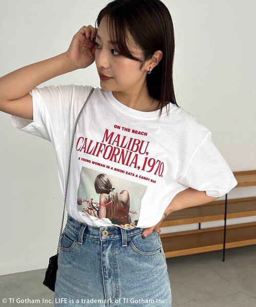 CAPRICIEUX LE'MAGE(カプリシューレマージュ)の「〈GOOD ROCK SPEED〉MALIBU PHOTO Tシャツ(Tシャツ/カットソー・レディース・ホワイト・FREE)」の7枚目の写真