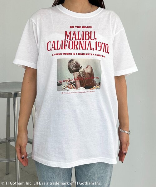 CAPRICIEUX LE'MAGE(カプリシューレマージュ)の「〈GOOD ROCK SPEED〉MALIBU PHOTO Tシャツ(Tシャツ/カットソー・レディース・ホワイト・FREE)」の10枚目の写真