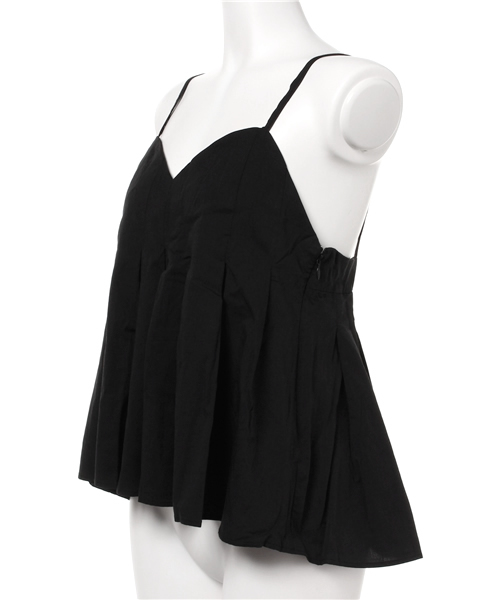 MOUSSY（マウジー）の「TUCK CAMI/F（キャミソール・レディース・ブラウン/ライトブルー/ブラック・1/2）」の4枚目の写真