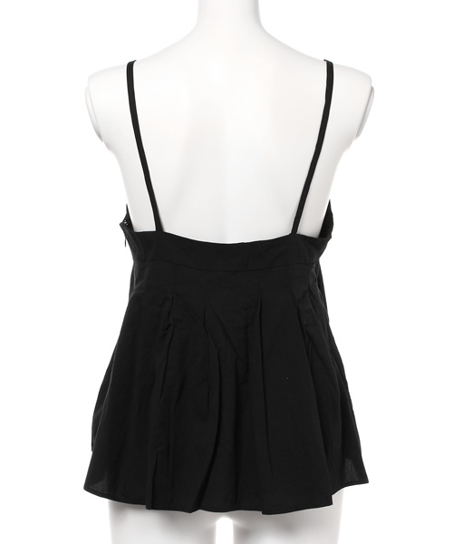 MOUSSY（マウジー）の「TUCK CAMI/F（キャミソール・レディース・ブラウン/ライトブルー/ブラック・1/2）」の5枚目の写真