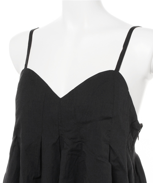 MOUSSY（マウジー）の「TUCK CAMI/F（キャミソール・レディース・ブラウン/ライトブルー/ブラック・1/2）」の6枚目の写真