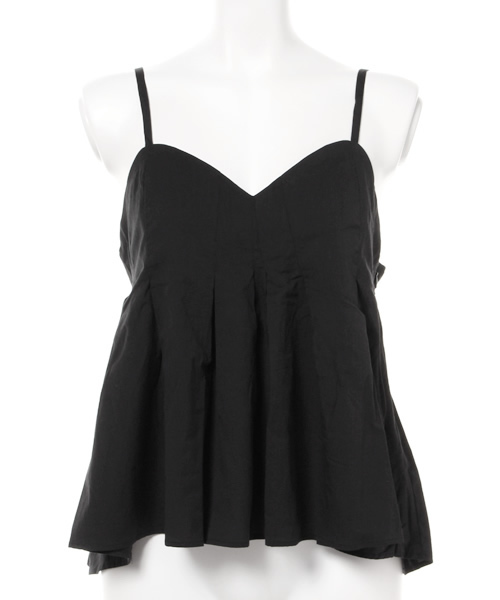 MOUSSY（マウジー）の「TUCK CAMI/F（キャミソール・レディース・ブラウン/ライトブルー/ブラック・1/2）」の9枚目の写真