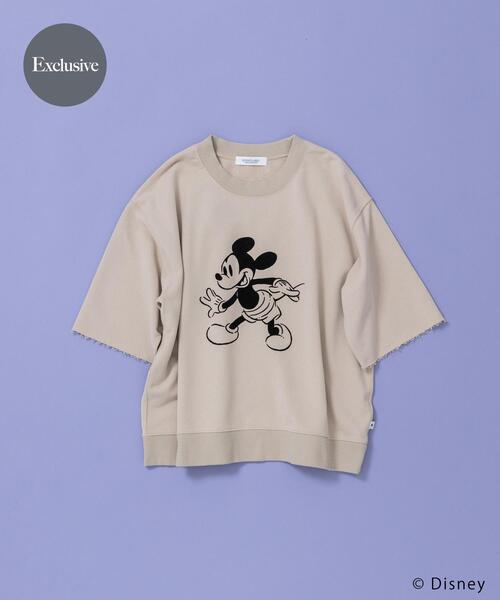 URBAN RESEARCH Sonny Label（アーバンリサーチサニーレーベル）の「別注/DISNEY/スウェットTシャツ（Tシャツ/カットソー・レディース・ベージュ系その他/ネイビー/グレー・FREE）」の2枚目の写真