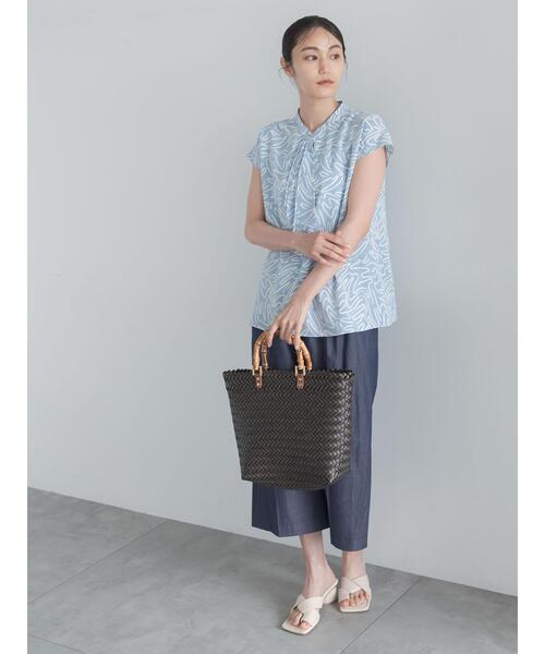 Te chichi(テチチ)の「【接触冷感/UVカット/遮熱】ワイドクロップトパンツ(その他パンツ・レディース・ブラック/ベージュ/ネイビー・F)」の22枚目の写真